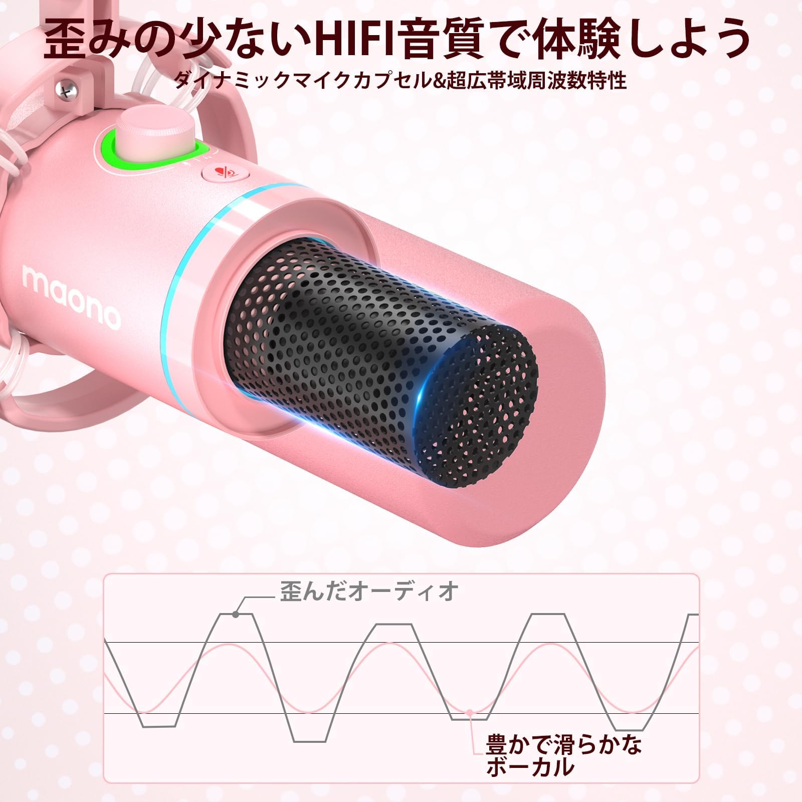 Amazon.co.jp: MAONO ゲーミングマイク USB XLR接続 ダイナミック